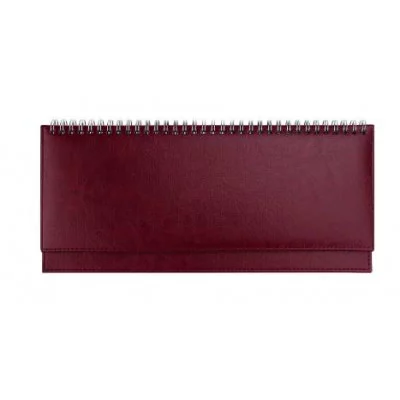 ПЛАНИНГ 56 л. недатир. TOUCH SKIN - BORDEAUX (56-3196) гребень,кожзам(бордовый) отстрочка, 300х130мм 56-3196