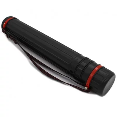 Тубус телескопический DA-34 64-110см, диам.80мм, пластиковый, черный, с ремнем (1/40)  327487