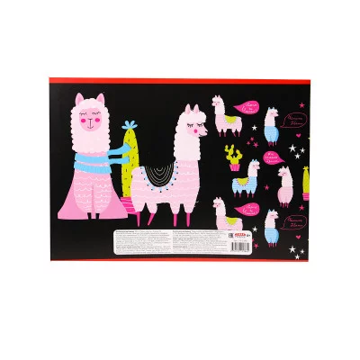 Альбом для рисования А4 24л ЛАМЫ И КАКТУСЫ (24-5386) на скрепке мелов обл офсет Аль2616