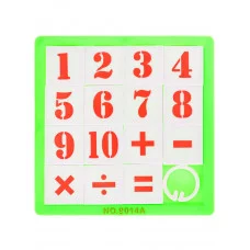 Головоломка (8х8х0,5см) "Пятнашки 5" (15 элементов, цвет микс) (Арт. 1599857)