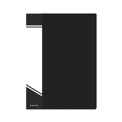 Папка с файлами inФОРМАТ 20 файлов А5 черный пластик карман 065714