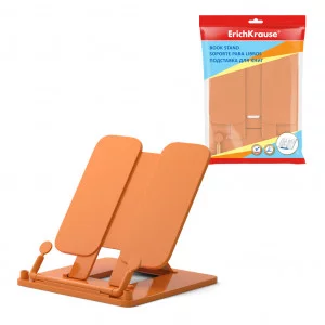 Подставка для книг пластиковая ErichKrause Neon Solid, оранжевый 53530