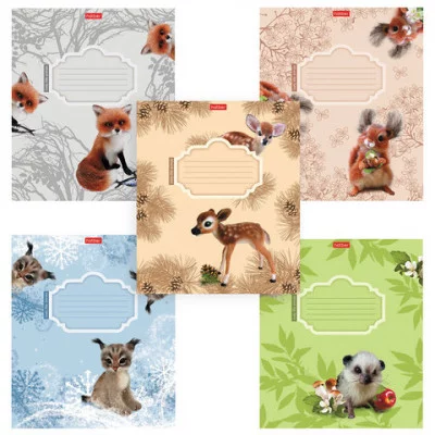 Тетрадь 12л., клетка Hatber "Пушистые зверушки" Хатбер 281553