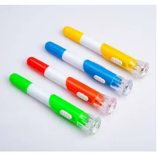 Фонарь с шариковой ручкой, 1 LED, микс, 2х12 см 3102607
