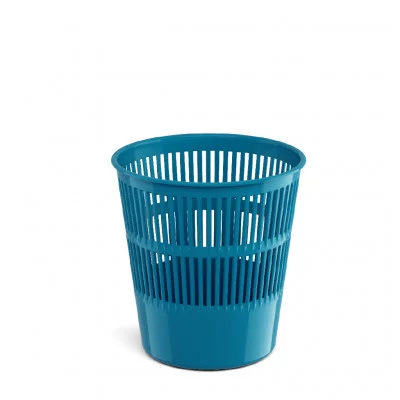Корзина для бумаг сетчатая пластиковая ErichKrause Vivid, 9л, бирюзовый 55933