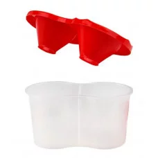Стакан-непроливайка двойной СТАНДАРТ КРАСНЫЙ-2 С-9004