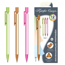 Карандаш-автомат "Профи-Стиль", 0.5мм, пластик, колпачок с ластиком,трехгр.корпус, ассорти TSP3263-1