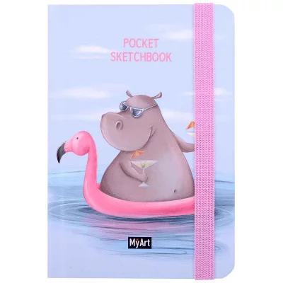 MyArt. Pocket СКЕТЧБУК. БЕГЕМОТ 462-0-129-70255-3