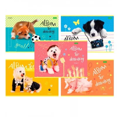 АЛЬБОМ для рисования 20л А4 1шт на скобе серия -Хвостатые истории- 067282 Аль2189
