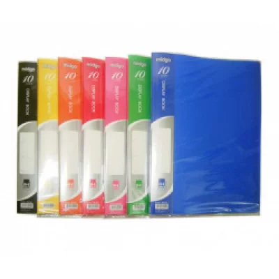 Папка на 10 карманов А4 BQ-160 корешок 10мм, вкладыш на корешке, цвета ассорти MS-10А 306258