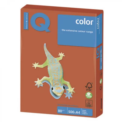Бумага IQ Color intensive А4, 80г/м2, 500л. красный кирпич Mondi 090803