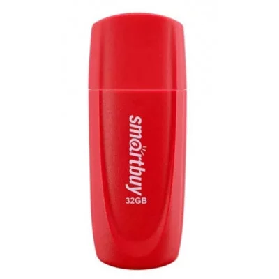 Флеш-диск 32 GB SMARTBUY Scout USB 2.0, красный, SB032GB2SCR