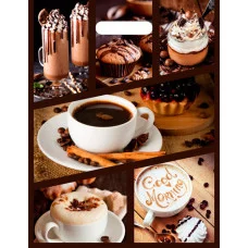 Пакет вырубной Кофейный коллаж (40*31 см) н00151930