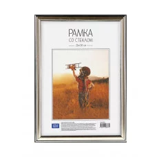 Рамка пластиковая 21*30см, OfficeSpace, №2, серебро 222160