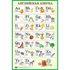 Английская азбука. Наглядное пособие