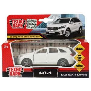 Машина металл KIA sorento prime 12 см двери багаж. инерц. белый Технопарк 357359