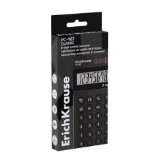 Калькулятор карманный 8-разрядов ErichKrause PC-987 Classic, черный 1шт 62008