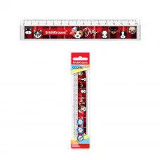 Линейка с выемкой пластиковая ErichKrause® Cute Dog, 15см, во флоупаке 55486