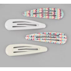 Невидимка для волос "Флора" (набор 8 шт) орнамент 5см микс 10679925