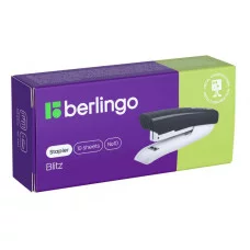 Степлер №10 Berlingo "Blitz" до 10л., пластиковый корпус, ассорти 277239