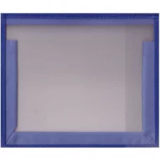 ПТ- 750 (шк) синий -папка д/тетр. А5 цветная на молнии