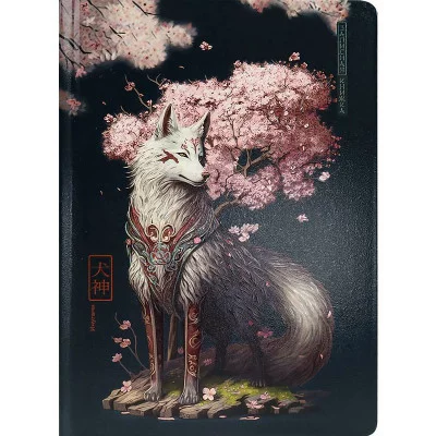 Записная книга А5 Инугами 7БЦ, холодная фольга + твин лак, 80л, 100г 80-7564