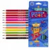 Карандаши цветные двусторонние Yalong 12/24 цв. "Роботы. DUO" деревянные, трехгранные, заточенные, грифель 3.0 мм, картон. уп., европод. YL231029-24