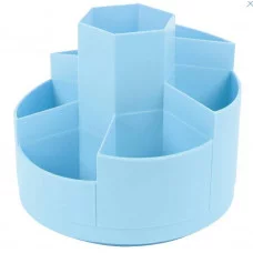 Органайзер настольный пластиковый 7 отделений голубой DV-15253-3