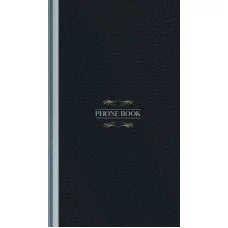 Телефонная книга А5, 80л., 7БЦ, OfficeSpace "Моноколор. Dark", выборочный УФ-лак, с высечкой 362360