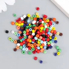 Бисер круглый 6/0 "Разноцветный"  20 гр(+ /- 2гр)    9272921