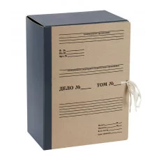 Папка архивная OfficeSpace, переплетный картон/бумвинил, с 4 завязками, ширина корешка 150мм 312555