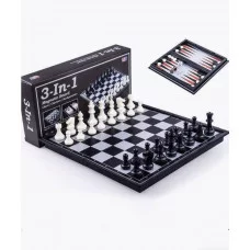 Шахматы Шашки Нарды 3в1 Магнитные 24160.k