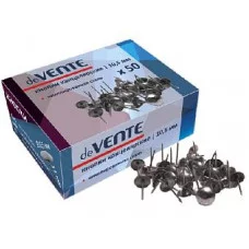 Кнопки-гвозди 50шт/уп хром карт упак DEVENTE 4132403 383316