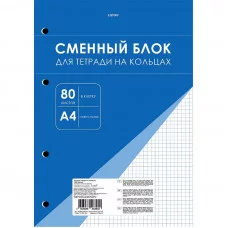 Сменный блок А4 (студ., офис) 80л "В клетку" КанцЭксмо СБК4805167