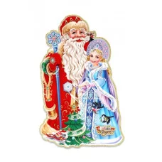 Оформительский плакат на скотче Рождественская сказка, 45 см, глиттер НУ-4286