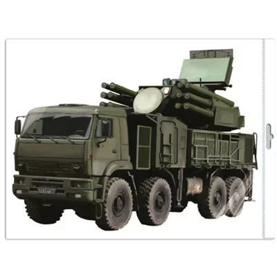 ПЛАКАТ ВЫРУБНОЙ А3 . Военная техника. Панцирь-С1 двухсторонний Ф-15674 4630112042207