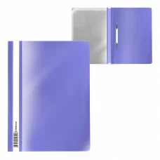 Папка-скоросшиватель пластиковая ErichKrause Diagonal Pastel, A4, фиолетовый 53660