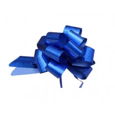 Бант-шар Голография, 3 см, синий БЛ-8013