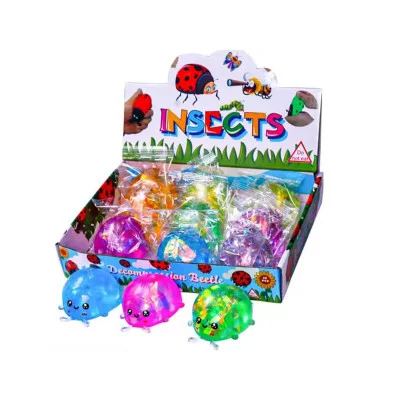 Антистресс-мялка "Божья коровка", цвет: микс 1 шт. 8,5х6х5см ИК-2756