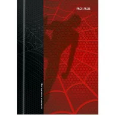 ЗАПИСНАЯ КНИЖКА А6 48л. СПАЙДЕР ЧЕРНЫЙ 7БЦ, глянц.ламин., цвет.мелов.обл 48-1676
