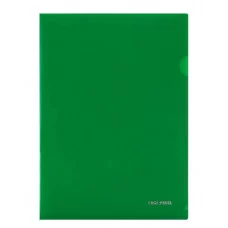 Папка-уголок, А4, 180мкм, ЯРКО-ЗЕЛЕНЫЙ (ПК-8724)  ПК-8724