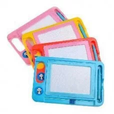 Доска для рисования черно-белая, 4 цвета в ассортименте, в/п 21,5*13*1,5 см IT108316