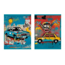 Тетрадь А5 48л "Красочные машины" КанцЭксмо ТКЛ489164