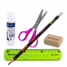 Набор для первоклассников Alingar "Единорожка", 33 предмета, картонная упаковка AL8575