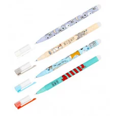 Ручка гелевая стираемая MESHU "Best friend" синяя, 0,5мм, корпус ассорти, софт-тач 343475