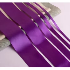 Лента атласная 1 см*25±1ярд №35 фиолетовый АУ 2611777