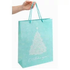 Dreamcards Пакет подарочный с мат.лам. и глит. 32 4х44,5х10 2(XL) Чудо новогоднее 190г ППК-2367