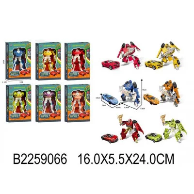 Робот-трансформер, цвет розовый, в /к 16*5,5*24см JB0211842