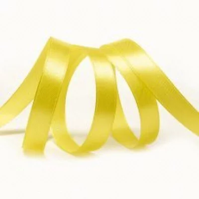 Лента атласная 0,6 см, 25 м, цвет лимон №015 SN598/015