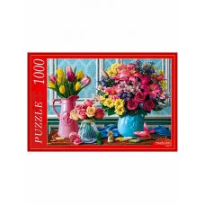 ПАЗЛЫ 1000 элементов. Ф1000-0520 ЯРКИЕ БУКЕТЫ Ф1000-0520